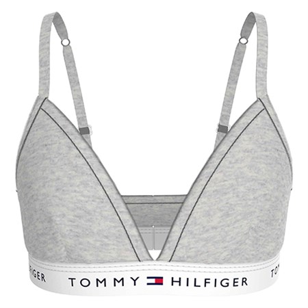 Tommy Hilfiger - Triangle Bra Fixed Foam, Light Grey Heather