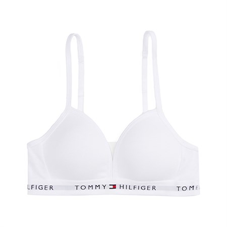 Tommy Hilfiger - Triangle Bra Fixed Foam, White