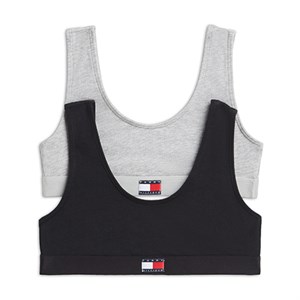 Tommy Hilfiger - 2PK BRALETTE, Black / L Grey Heather