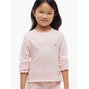Tommy Hilfiger - Signature Logo Waistband Ribbed Pyjama Set, Whimsy Pink