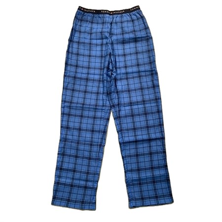 Tommy Hilfiger - Flannel Pants Blue Plaid, Tonal Plaid Blue