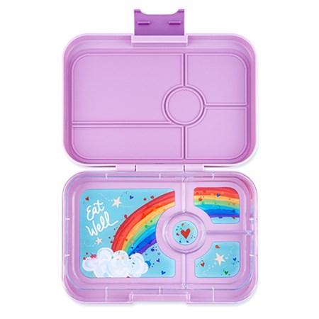 Yumbox - Madkasse Tapas XL (4 Rum), Seville Purple / Rainbow