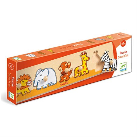 DJECO - Knop Puslespil Savanne