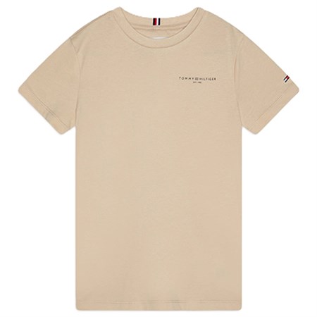 Tommy Hilfiger - Unisex Mini Corp Logo Tee, Classic Beige