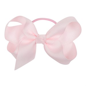 Little Wonders - Lucca Grosgrain Sløjfe På Elastik, Powder Pink