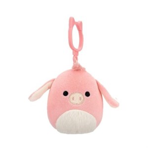 Squishmallows - Nøglering 9 cm Med Clips - Maudie Pink Donkey