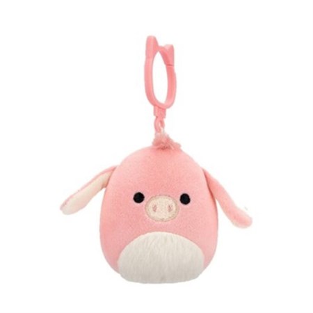 Squishmallows - Nøglering 9 cm Med Clips - Maudie Pink Donkey