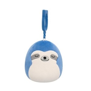 Squishmallows - Nøglering 9 cm Med Clips - Pablito Blue Sloth