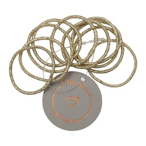 Little Wonders - Rosa - Baby Elastik 10 Stk., Champagne Glitter