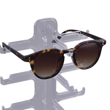 Höjtryk - Sunglasses Round W/Diamonds - Voksen, Leopard/Brown