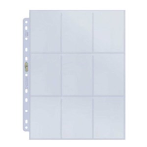 Ultra Pro - 9-Pocket Pages Platinum Black - 100 ark