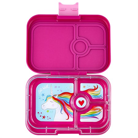 Yumbox - Madkasse Panino (4 Rum), Malibu Purple / Unicorn Tray